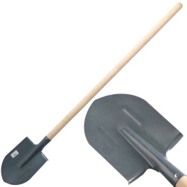 Лопата штыковая, сталь 1,5мм дер-й черенок (ЛКО-1 Ревякино/ЛКО Аша, СП с ребром жескости)(135628)