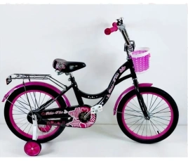 Велосипед Riki-Tiki, Модель GERDA, 18", черно/малиновый