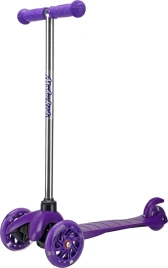 Самокат Moby Kids, 120 мм PU свет. колеса, фиолетовый (64970)