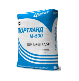 Цемент М-500 Д2О 50 кг. Воронеж (синий мешок)