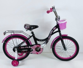 Велосипед Riki-Tiki, Модель GERDA, 20", черно/малиновый