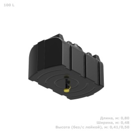 Бак 200л для душа прямоугольный с лейкой д990хш480хв690мм серии R черный РОСА