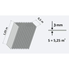 Подложка-лист SOLID 3мм. /1,0 х 0,5м/ 5 кв.м.уп.