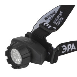 GB-603 ЭРА налобный фонарь 4 режима, 3хААА  черный