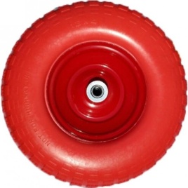 Колесо для тачки PU 4.00-6 (втулка D20) полиуретан (444659)