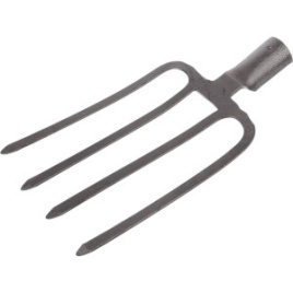 Вилы 4-х рогие копальные рельсовая сталь GD-026 с ЧЕРЕНКОМ