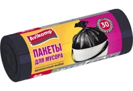 Пакеты для мусора 30л/30шт черн. Авикомп(25260)