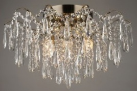 Люстра Е1627/6 АВ бронза/хрусталь Е27