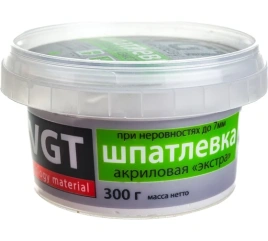 VGT Шпатлевка "ЭКСТРА" по дереву Белая 0,3кг