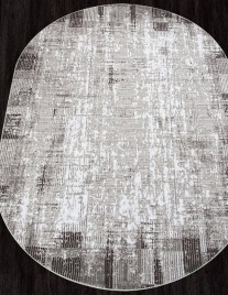 Ковёр SILVER F396 2.5*3.5 овал GRAY