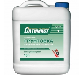 Оптимист Грунтовка гл.проникновения для внутренних работ G107 10л 