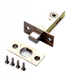 Задвижка межкомнатная RENZ L-BK 45 AB, бронза (прямоуг.планка)