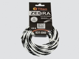 Леска ZEBRA 931-040 4,0мм*6м белый+черный