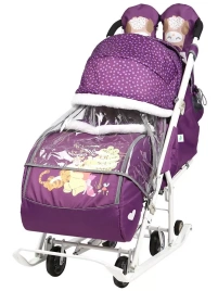 Санки-коляска "Disney-baby 2" Медвежонок Винни и его друзья