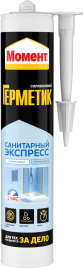 МОМЕНТ Герметик силиконовый санитарный Экспресс 280мл прозрачный (12)