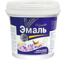 РАДУГАМАЛЕР Эмаль акриловая универсальная красная0,9кг