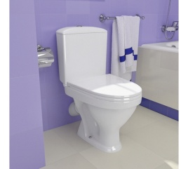 Унитаз-компакт "Вест" краповый в комплекте (Воротынск)