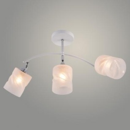 Люстра XA1641А/3 WH+CR белый/хром E27