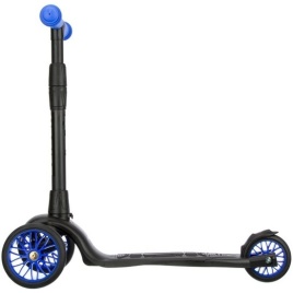 Самокат "Slider" Sport 3-х колесн., складной c фонариком, синий, Sport1В