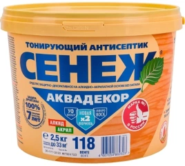 СЕНЕЖ АКВАДЕКОР 118 (венге) 2,5 кг.