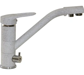 Смеситель для кухни 40к MIXLINE ML-GS05 (310) серый с вых. для питьевого фильтра