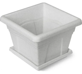 Кашпо-горшок "Квадро" 2,9л д200с подд.мр. С162М