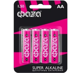 Элемент питания, LR 6 (АА) Super Alkaline блистер, 4шт