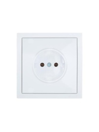 Lezard Розетка СП 1гн. б/з бел  ZIMA 704-0288-121BQC