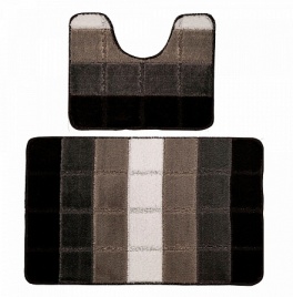 Коврик QUADRO comfort 2шт 50*80/50*40см светло-серый