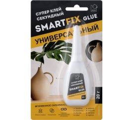 Супер-клей универсальный SmartFix GLUE, 20 гр, A.D.M