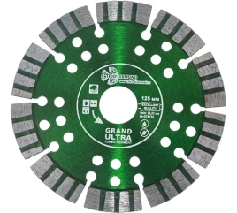 Диск алмазный отрезной Turbo Сегмент 125*22,23 Grand hot press GTS732