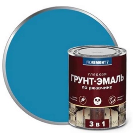 Грунт-эмаль 3 в 1 PROREMONTT голубая 0,8 кг.