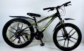 Велосипед 24" ТМ Civilane, FINE,(литые диски), рама 13" черный/зеленый