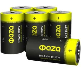 Элемент питания солевые R20 (D) ФАZА  Heavy Duty, JazzWay
