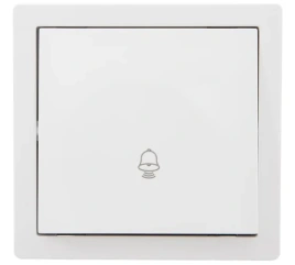 Lezard Кнопка звонка белый LETO 752-0200-103