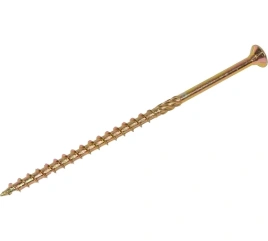 Саморез конструкционный потай 6,0х140 желтый цинк