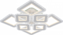 Люстра LI08430C/4+4F PR WH белый 224W+10W 3000-6500 диммер d580