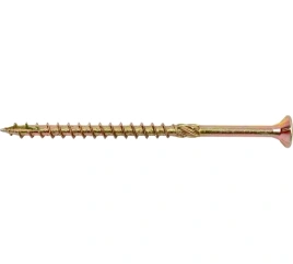 Саморез конструкционный потай 4,0х70 желтый цинк