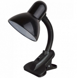 Настольная лампа 123 на прищепке Чёрная
