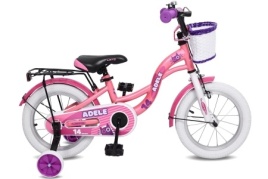 Велосипед 14" LETO ADELE, сталь, 1-ск, розовый Д14005(М)