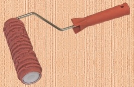 Валик структурный с ручкой, рисунок "Дождь" 24 (0309251)