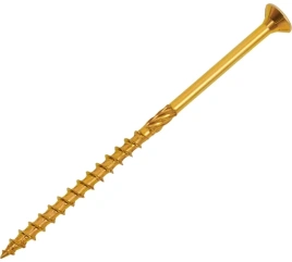 Саморез конструкционный потай 5,0х70 желтый цинк
