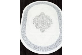 Ковер SAHARA 1,0*2,0 овал 00759B Grey FDY/Crem HB Турция