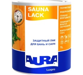 Лак для бань и саун "AURA Sauna Lack" 2,5л.