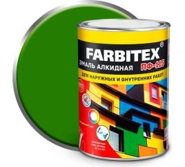 FARBITEX Эмаль алкидная ПФ-115 лайм 0,8кг