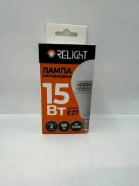 АКЦИЯ Лампа светодиодная А60 15Вт Е27 4000К Relight