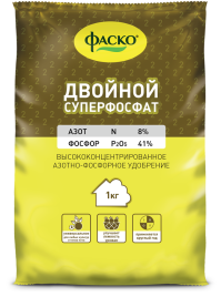 Удобр Суперфосфат двойной 1кг (25) Фаско