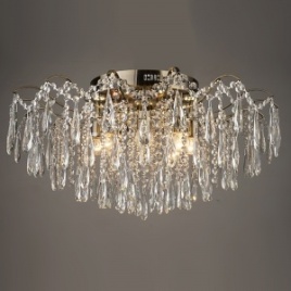 Люстра Е1627/8 АВ бронза/хрусталь Е27