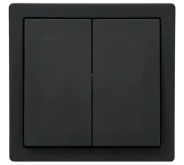 Lezard Выключатель о/у 2-х кл черный бархат LETO 752-4200-101