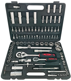 Набор инструмента автомобильный , 94 шт. CrV 1/2"+1/4" (65204)